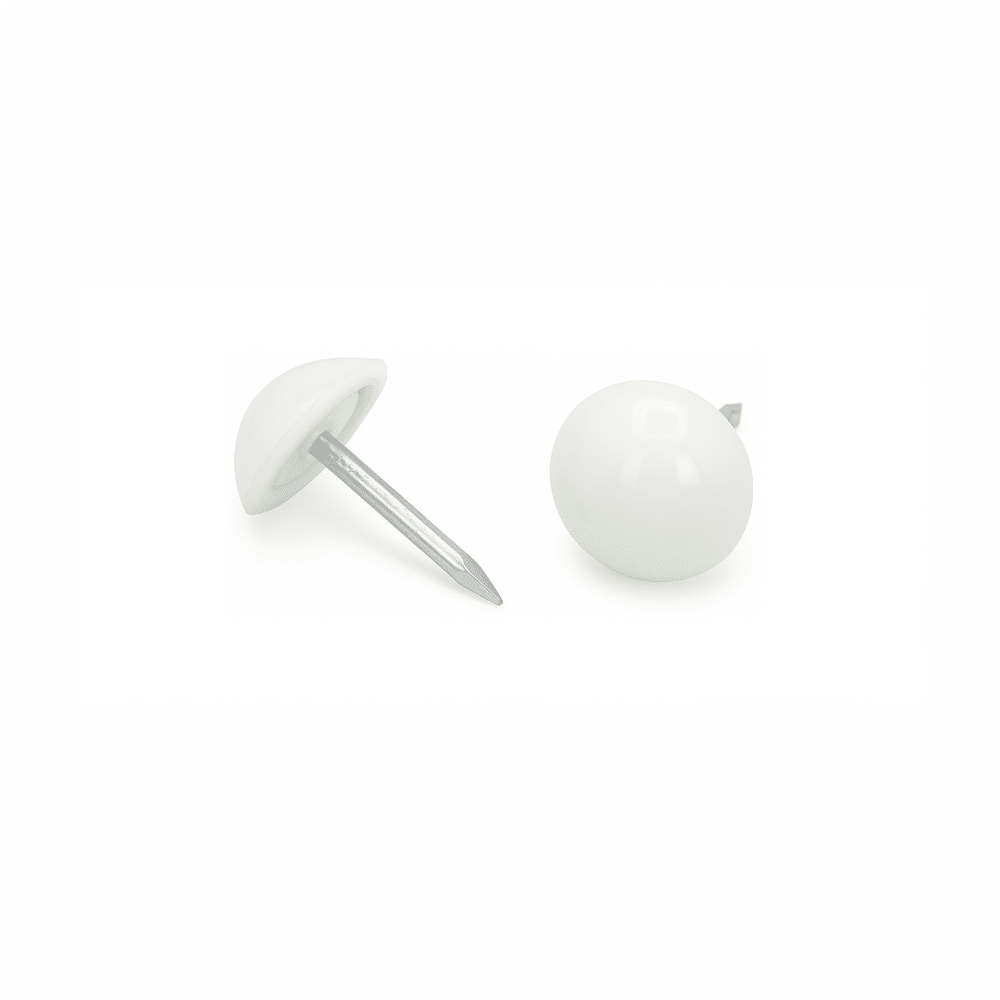 Plastik Ziernägel Weiss Rostfrei A10/12 250 Stück ⌀ 10mm