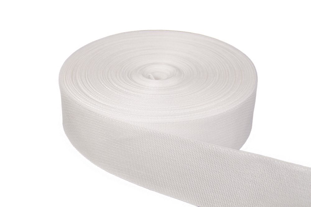 Polster Gurte Polyester Unelastisch Weiß Meterware