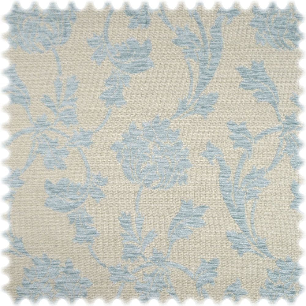Recycelter Jacquard Möbelstoff Teneriffa Eisblau