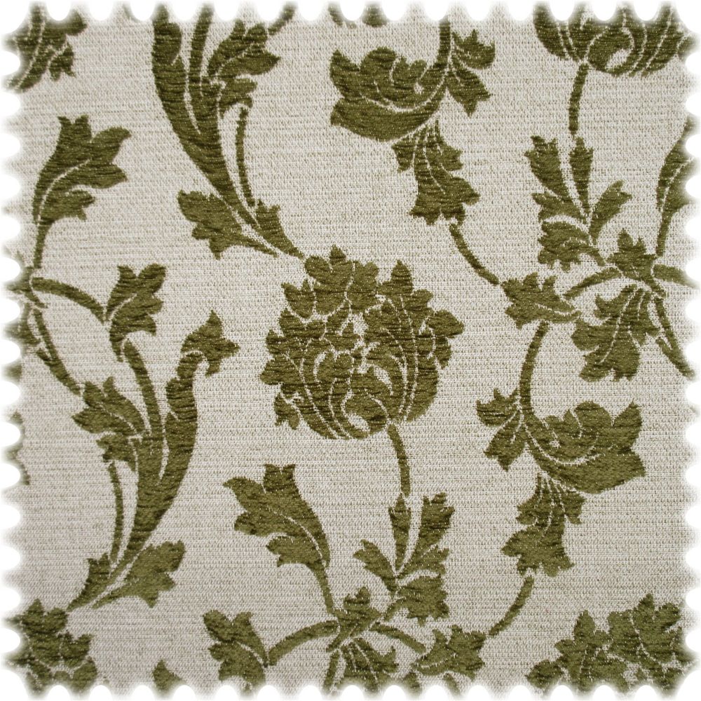Recycelter Jacquard Möbelstoff Teneriffa Grün