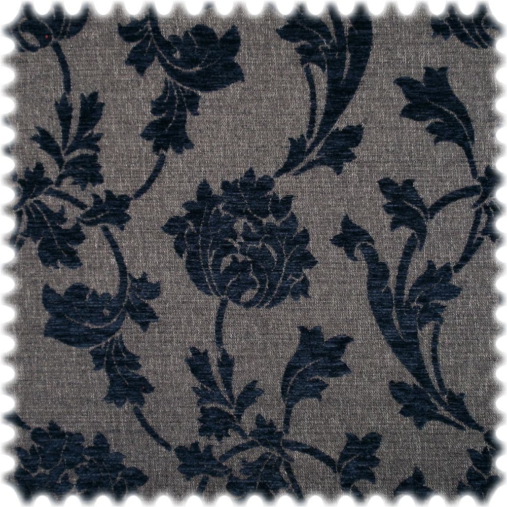 Recycelter Jacquard Möbelstoff Teneriffa Navy