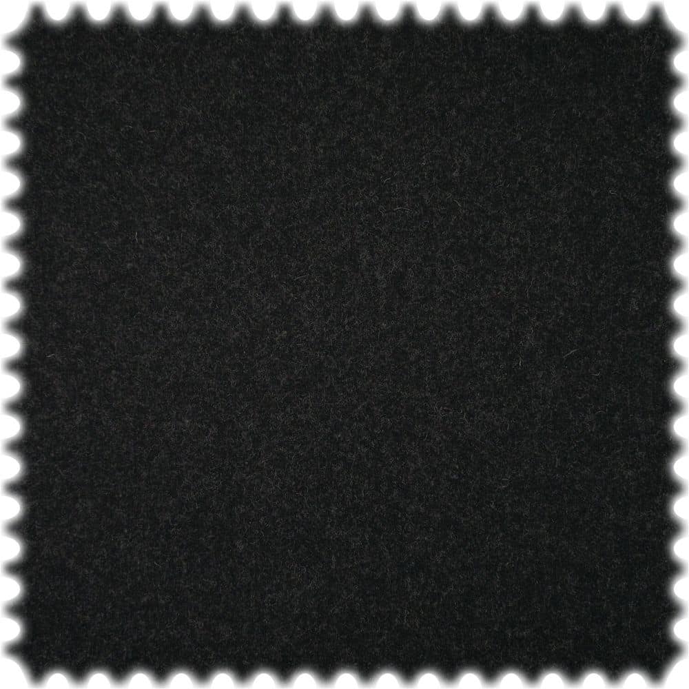 Recycelter Wollstoff Merino Look Schwarz