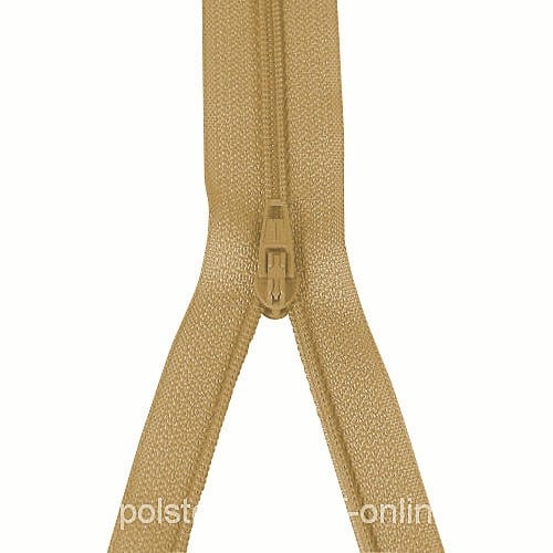 Reißverschluss Meterware mit Metall Schieber Beige
