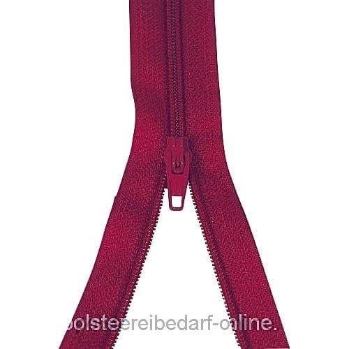 Reißverschluss Meterware mit Metall Schieber Bordeaux