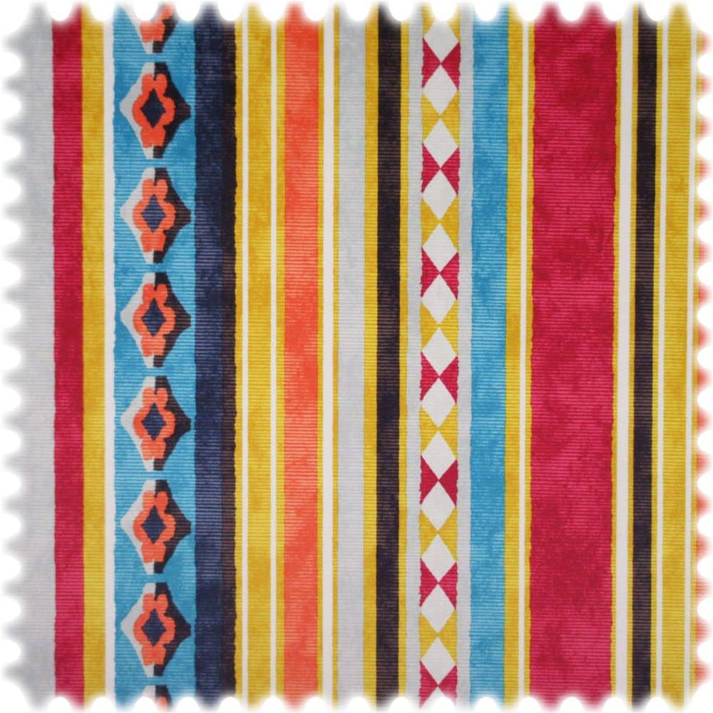 Samt Velours Möbelstoff Kelim Stripes mit Fleckschutz