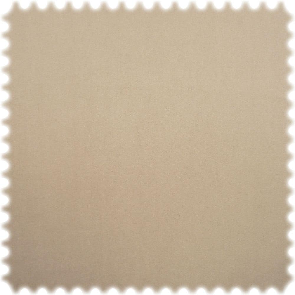 Samt Velours Uni Möbelstoff Chicago Beige mit Fleckschutz