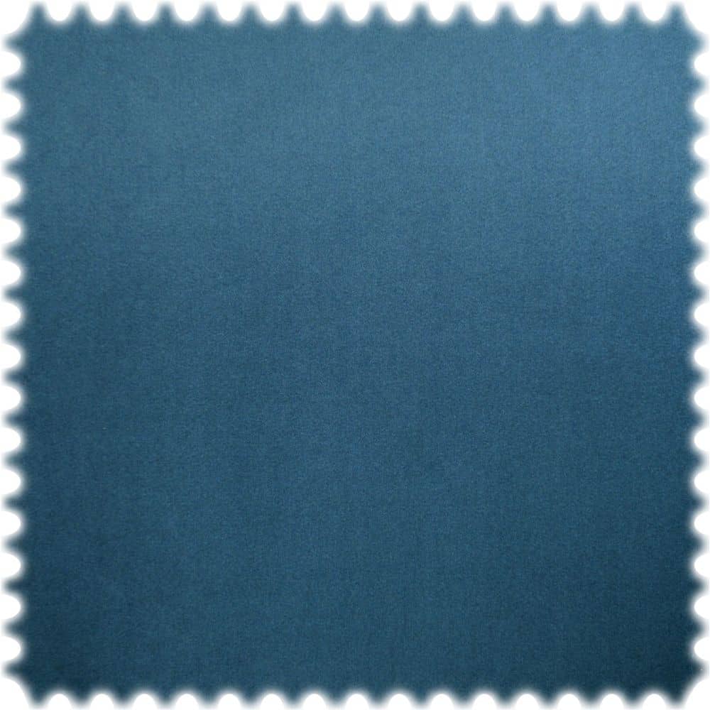 Samt Velours Uni Möbelstoff Chicago Blau mit Fleckschutz