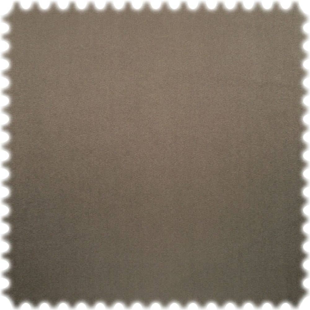 Samt Velours Uni Möbelstoff Chicago Taupe mit Fleckschutz