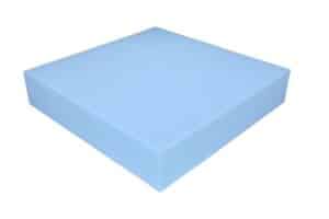Schaumstoff Kissen Blau 50cm x 50cm x 10cm RG 35/50 fest