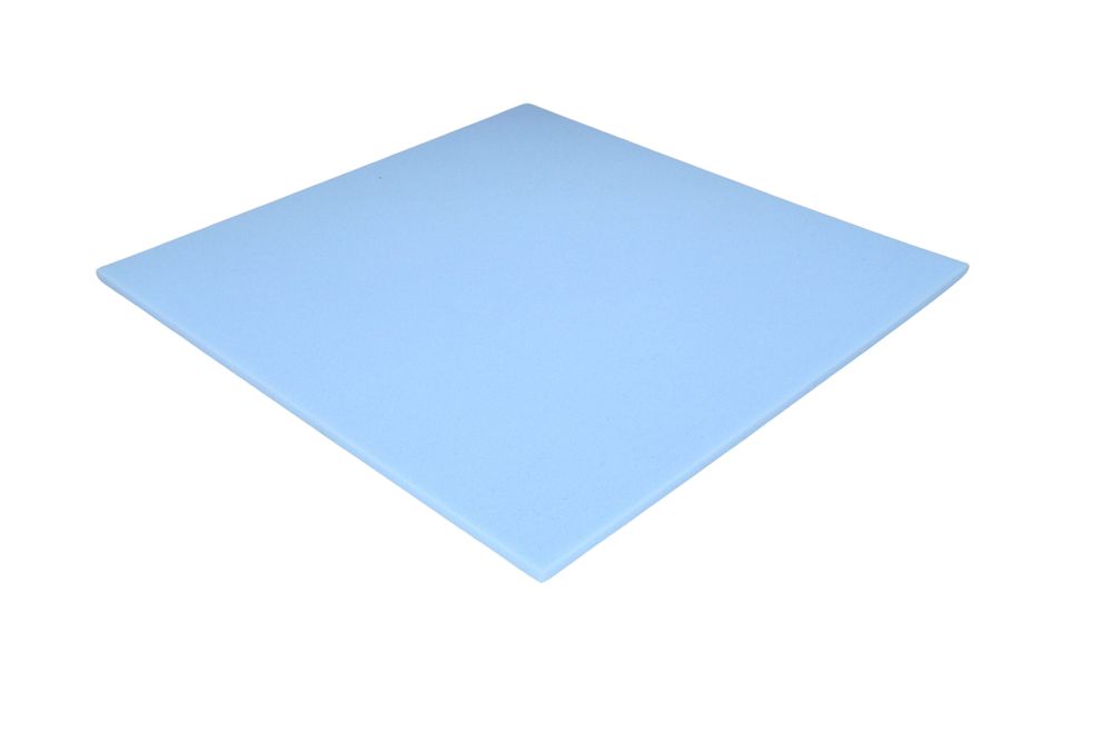 Schaumstoff Kissen Blau 50cm x 50cm x 1cm RG 35/50 fest