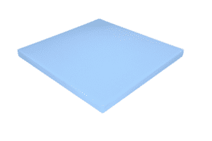 Schaumstoff Kissen Blau 50cm x 50cm x 3cm RG 35/50 fest