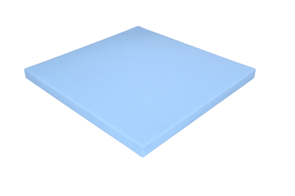Schaumstoff Kissen Blau 50cm x 50cm x 3cm RG 35/50 fest