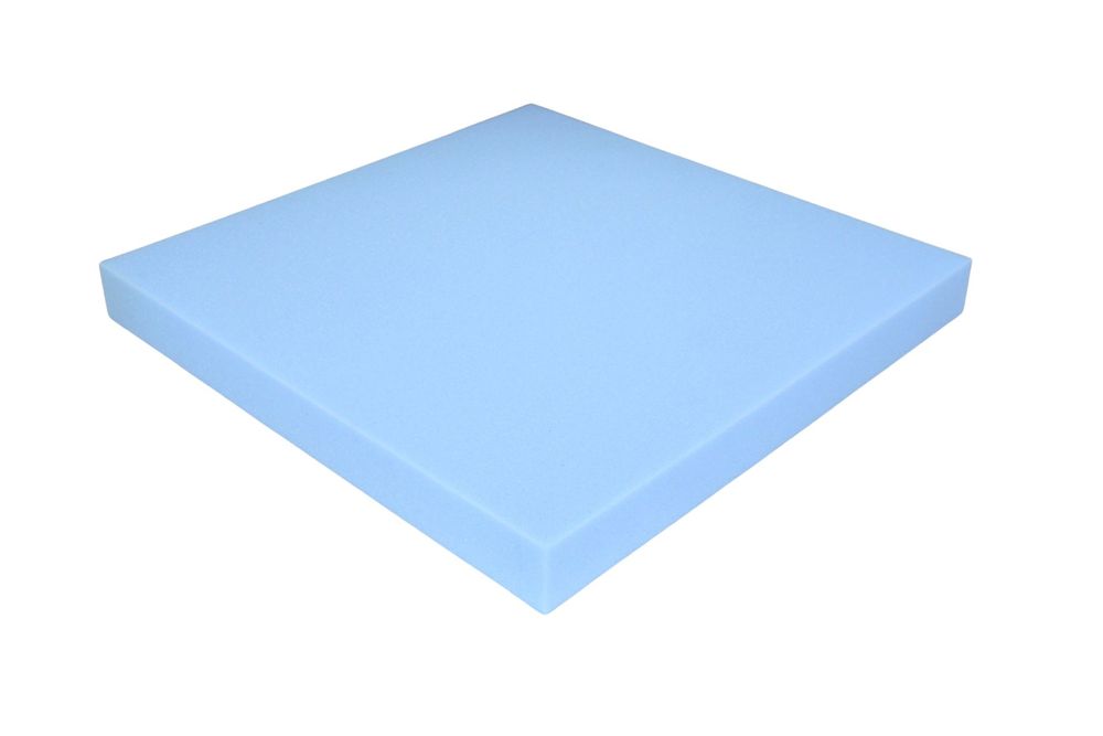 Schaumstoff Kissen Blau 50cm x 50cm x 5cm RG 35/50 fest