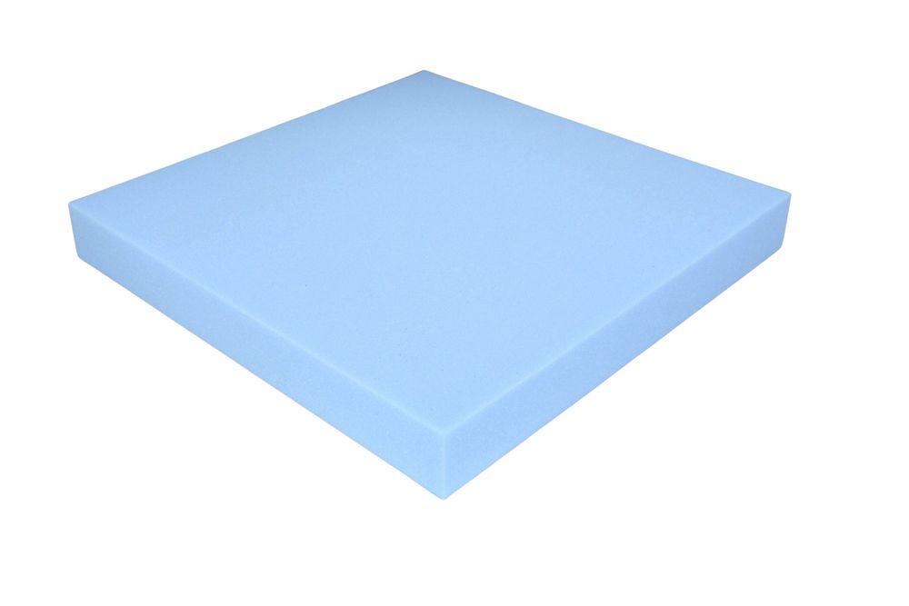 Schaumstoff Kissen Blau 50cm x 50cm x 6cm RG 35/50 fest