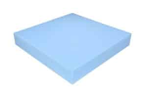 Schaumstoff Kissen Blau 50cm x 50cm x 8cm RG 35/50 fest