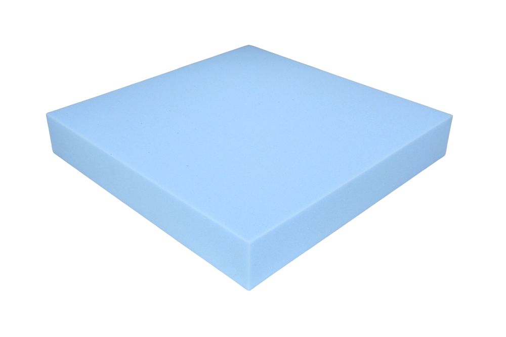 Schaumstoff Kissen Blau 50cm x 50cm x 8cm RG 35/50 fest