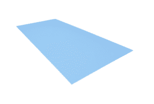 Schaumstoff Platte Blau 200cm x 100cm x 0