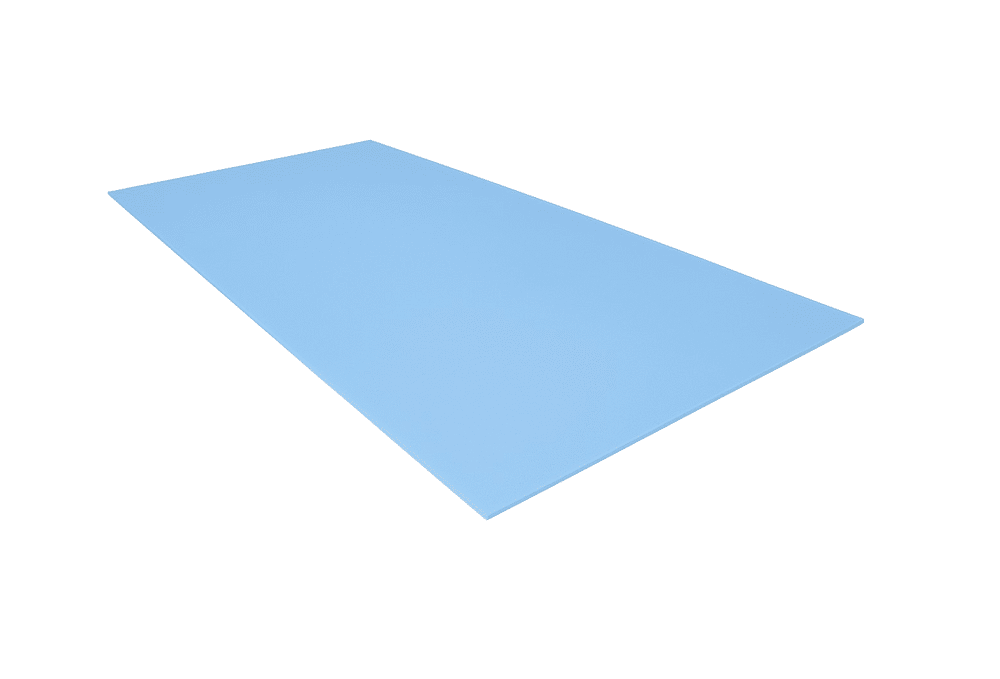 Schaumstoff Platte Blau 200cm x 100cm x 1cm RG 35/50 fest