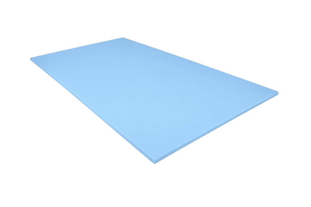 Schaumstoff Platte Blau 200cm x 100cm x 2cm RG 35/50 fest