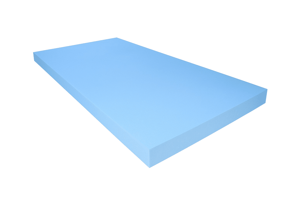 Schaumstoff Platte Blau 200cm x 100cm x 8cm RG 35/50 fest