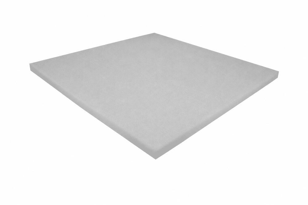 Schaumstoff Rücken Kissen Hellgrau 50cm x 50cm x 2cm RG 24/22 sehr weich