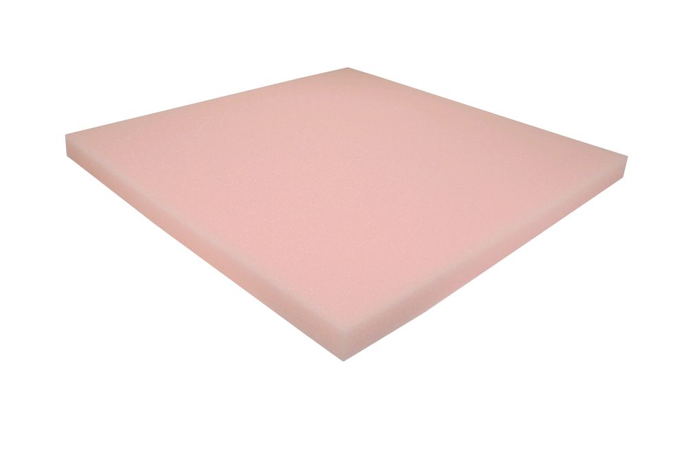 Schaumstoff Rücken Kissen Rosa 50cm x 50cm x 3cm RG 24/22 sehr weich