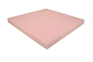 Schaumstoff Rücken Kissen Rosa 50cm x 50cm x 4cm RG 24/22 sehr weich