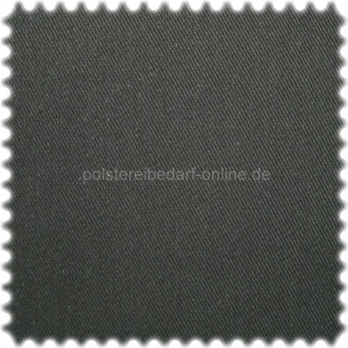 Schwerer S-Grat Baumwoll Köper Schwarz 160cm breit