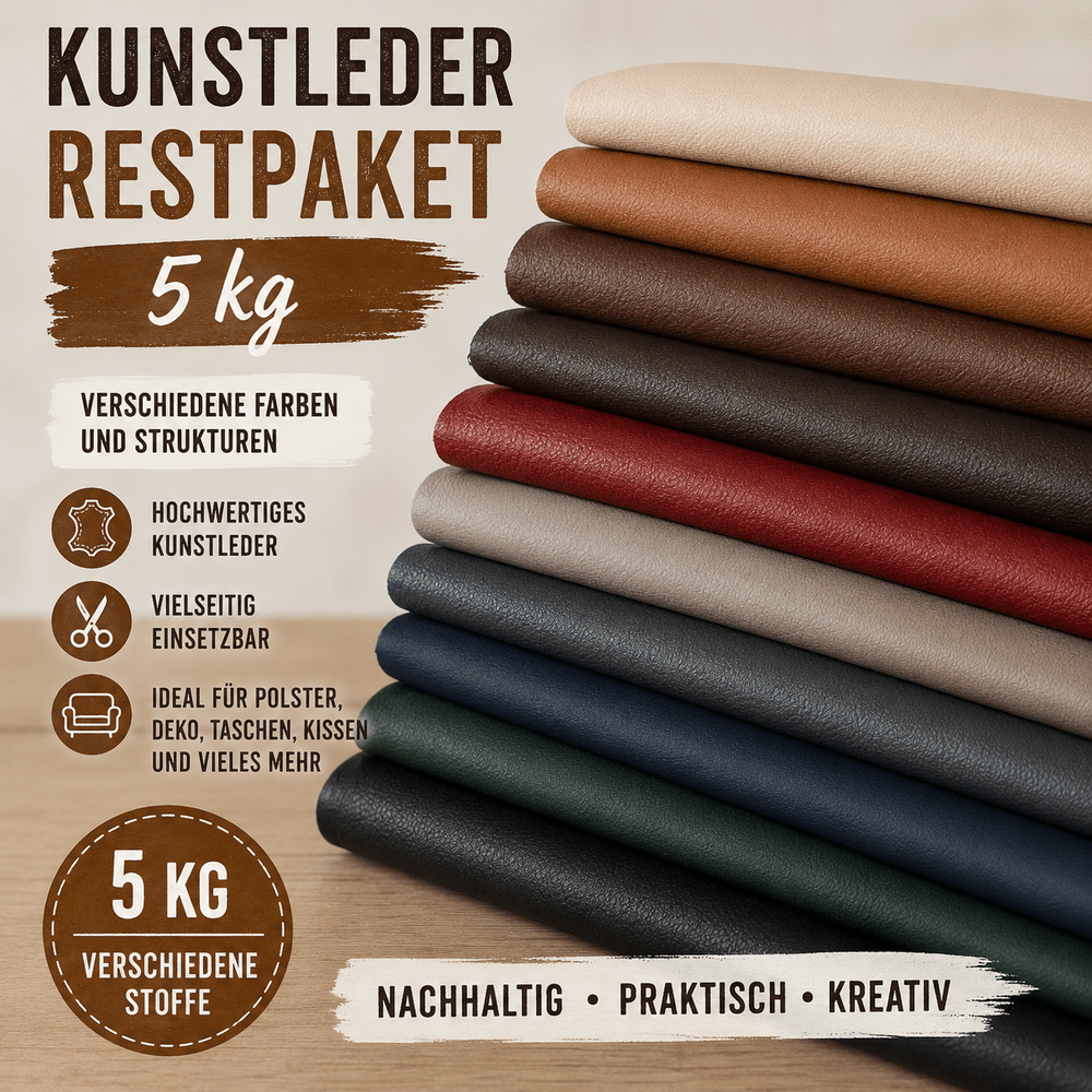 TOP PREIS AKTION ANGEBOT Kunstleder Restpaket 5 Kg