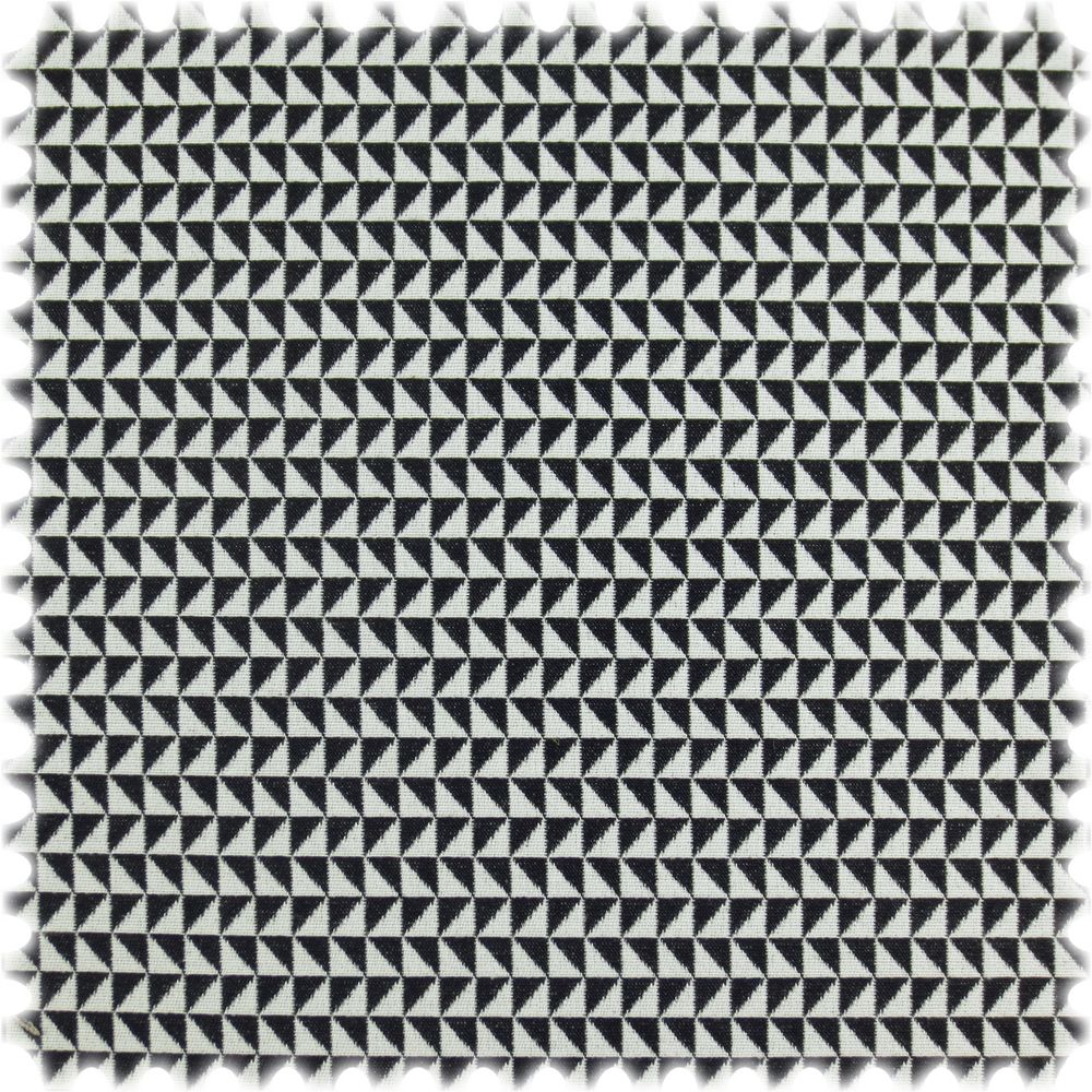 Trevira CS Möbelstoff Turin Schwarz / Weiss
