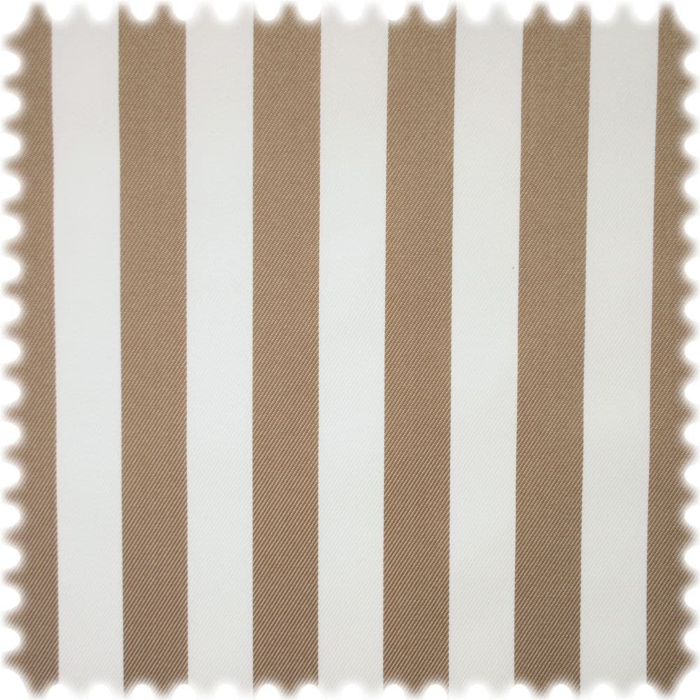 UV Beständiger Outdoor Möbelstoff Sunset Stripes Beige / Weiß