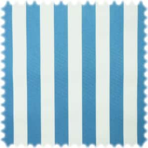 UV Beständiger Outdoor Möbelstoff Sunset Stripes Blau / Weiß