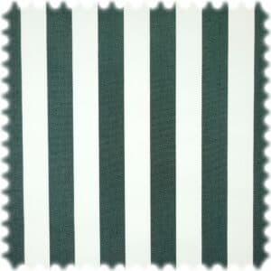 UV Beständiger Outdoor Möbelstoff Sunset Stripes Dunkelgrün / Weiß