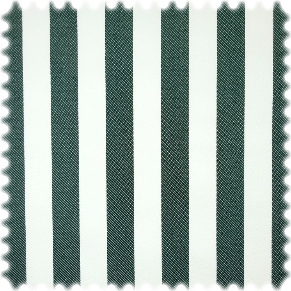 UV Beständiger Outdoor Möbelstoff Sunset Stripes Dunkelgrün / Weiß