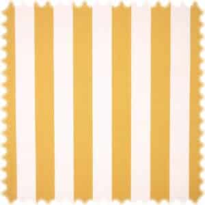 UV Beständiger Outdoor Möbelstoff Sunset Stripes Gelb / Weiß