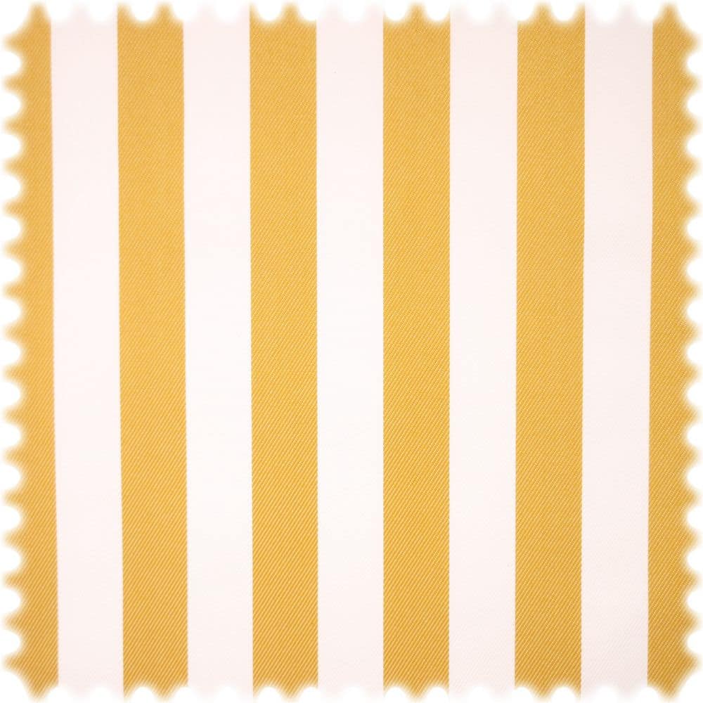 UV Beständiger Outdoor Möbelstoff Sunset Stripes Gelb / Weiß