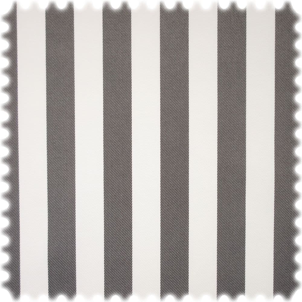 UV Beständiger Outdoor Möbelstoff Sunset Stripes Grau / Weiß