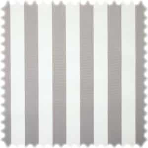 UV Beständiger Outdoor Möbelstoff Sunset Stripes Hellgrau / Weiß