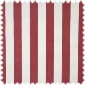 UV Beständiger Outdoor Möbelstoff Sunset Stripes Rot / Weiß