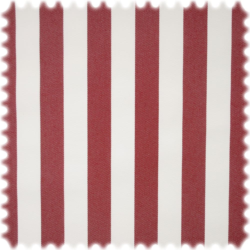 UV Beständiger Outdoor Möbelstoff Sunset Stripes Rot / Weiß
