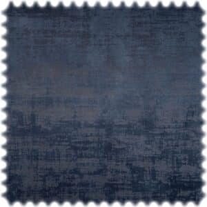 Vintage Samt Velours Möbelstoff Royal Blau mit Fleckschutz