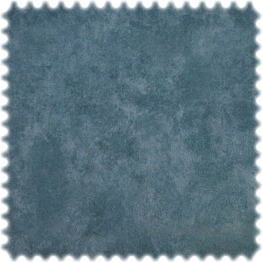 Vintage Samt Velours Möbelstoff Venedig Blau mit Fleckschutz